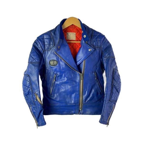 Lewis Leathers◆シングルライダースジャケット/--/レザー/BLU/SUPER MON...