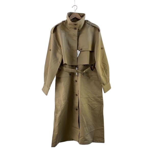 JEANASIS◆トレンチコート/FREE/コットン/BEG/無地/JS071589AD