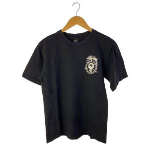 STUSSY◆Tシャツ/L/コットン/BLK/プリント//