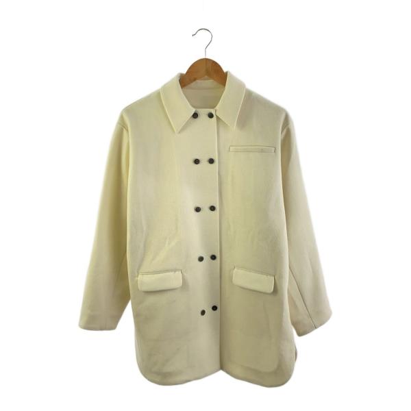 AMERI◆長袖シャツ/FREE/ポリエステル/IVO/無地/02320470400