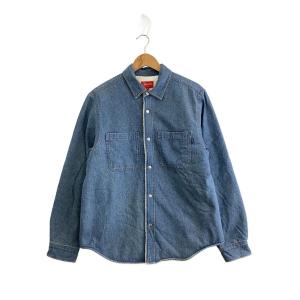Supreme◆長袖シャツ/M/デニム/IDG/無地//