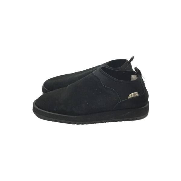 suicoke◆ブーツ/US10/BLK/スウェード/ムートンスリッポン/スイコック