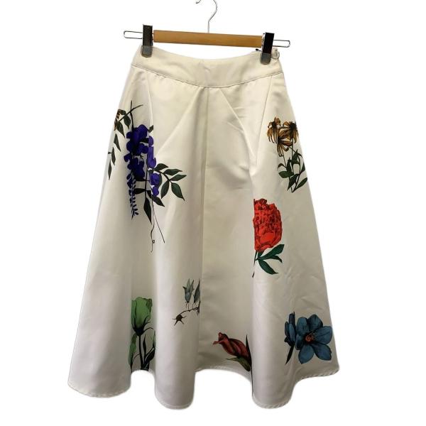 AMERI◆スカート/FREE/ポリエステル/WHT/花柄/01629297