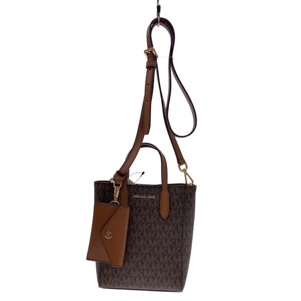 MICHAEL KORS◆ショルダーバッグ/レザー/BRW/JS-2409