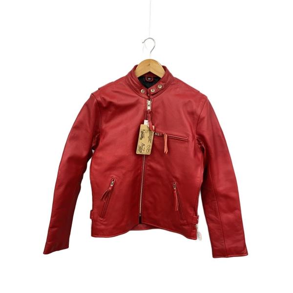 FREEDOM◆レザージャケット・ブルゾン/36/レザー/RED/PB-1107