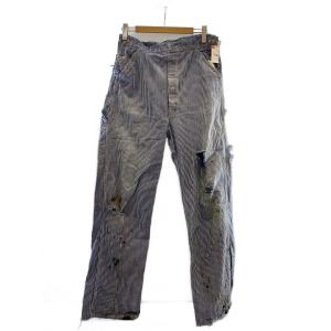 Lee◆40s/ハウスタグ/オーバーオール/--/デニム/IDG/ストライプ