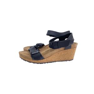 ビルケンストック　papillio ブラック ヒールサンダル 37 BIRKENSTOCK（ビルケンシュトック） 「Papillio」ヒールサンダル 38