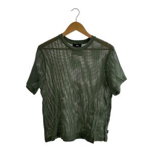 STUSSY◆Tシャツ/S/コットン/KHK/無地/1140291