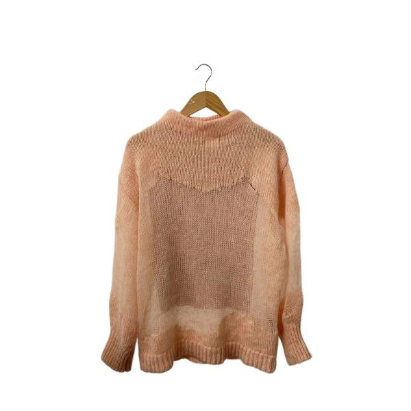AMERI◆22AW/UND MOHAIR WAVE LINE KNIT TOP/ニット・セーター(...