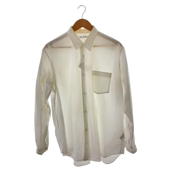 Sans Limite◆長袖シャツ/2/ポリエステル/WHT/W2001119/シミ汚れあり