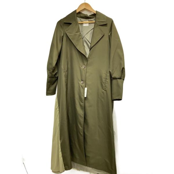 AMERI◆トレンチコート/--/ポリエステル/GRN/017160223