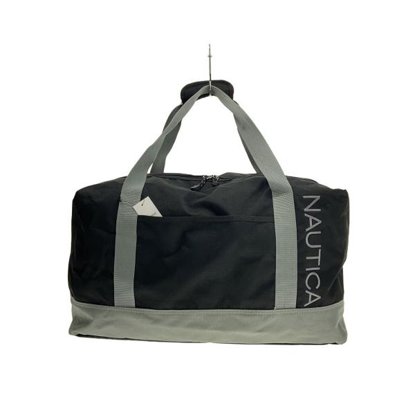 NAUTICA◆ボストンバッグ/ポリエステル/BLK/無地