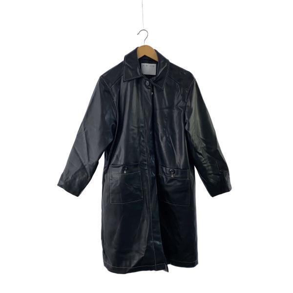 RIM.ARK◆コート/FREE/フェイクレザー/BLK/460FAL30-0260//