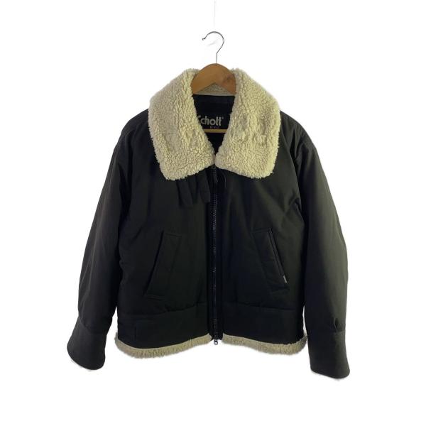 Schott◆ジャケット/FREE/ポリエステル/BLK/JS070985US