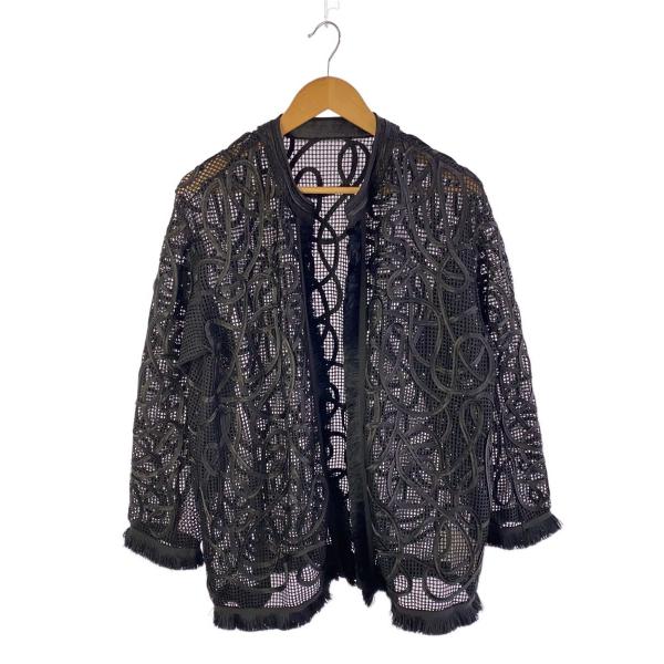 AMERI◆ジャケット/FREE/ポリエステル/BLK/02410690630