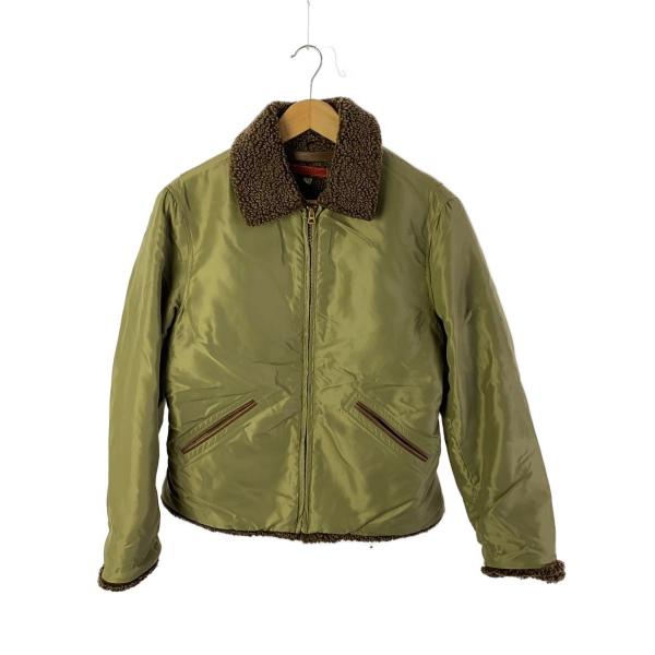 UNITED CARR◆フライトジャケット/M/ナイロン/KHK/UC10944/BY BUZZ R...