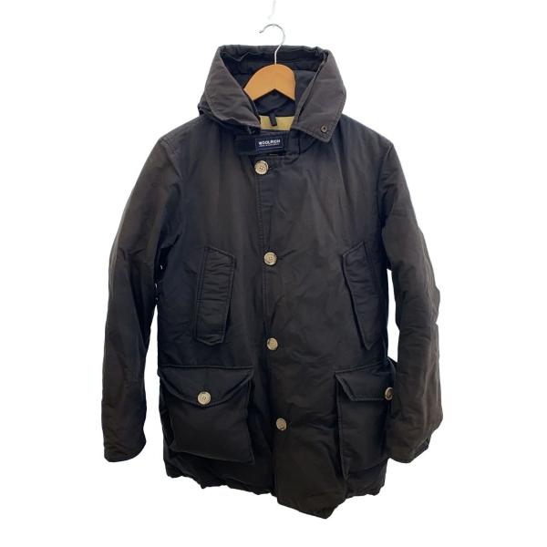 Woolrich◆ARCTIC PARKA/ダウンジャケット/S/ポリエステル/BLK/使用感/褪色...