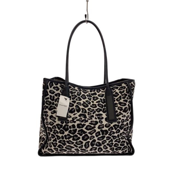 TREASURE TOPKAPI◆レエザーバンドル/トートバッグ/GRY/レオパード