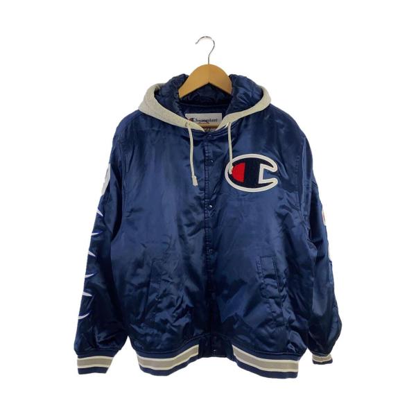 Supreme◆×Champion/Hooded Satin Jaccket/M/ポリエステル/NV...