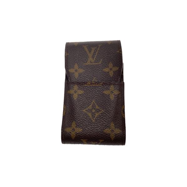 LOUIS VUITTON◆エテュイ・シガレット_モノグラム・キャンバス_BRW/PVC/BRW/総...
