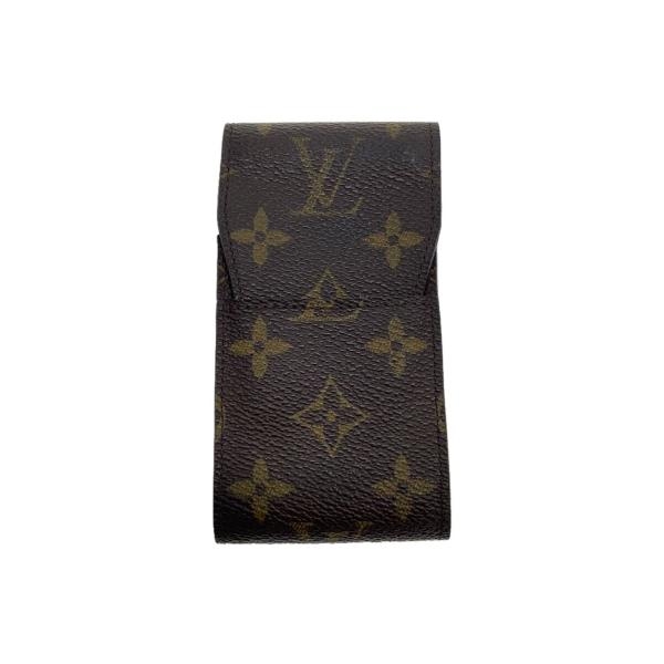 LOUIS VUITTON◆エテュイ・シガレット_モノグラム・キャンバス_BRW/PVC/BRW/総...
