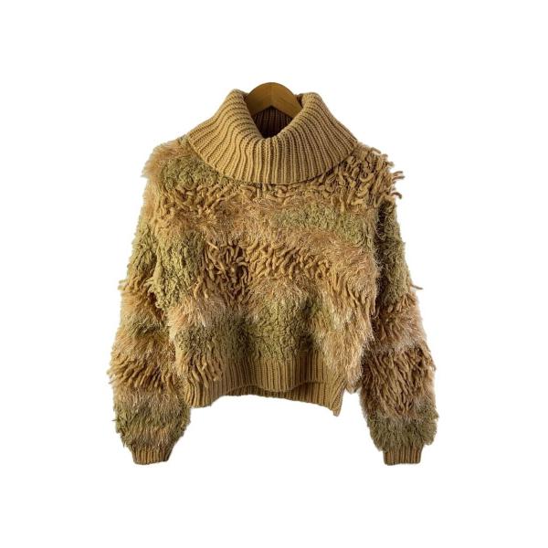 AMERI◆ニット・セーター(厚手)/ナイロン/BEG/0181120810