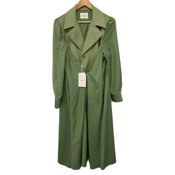 AMERI◆コート/M/ポリエステル/GRN/無地/01110740460
