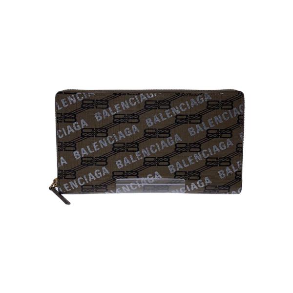 BALENCIAGA◆長財布/BRW/総柄/レディース/594317-2762