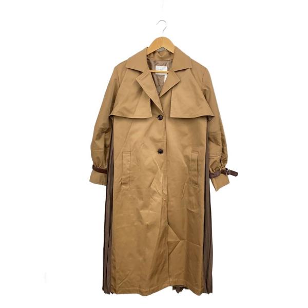 AMERI◆Balloon sleeve pleats trench/FREE/ポリエステル/CML...