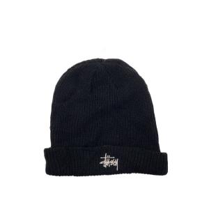 STUSSY◆ニットキャップ/--/アクリル/BLK/メンズ/1321019