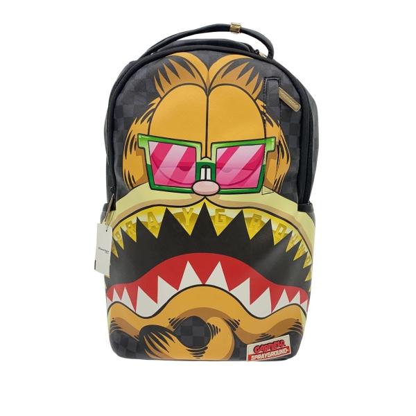 SPRAYGROUND◆リュック/PVC/BLK/×GARFIELD