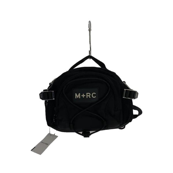 M+RC NOIR◆ウエストバッグ/ナイロン/BLK/無地