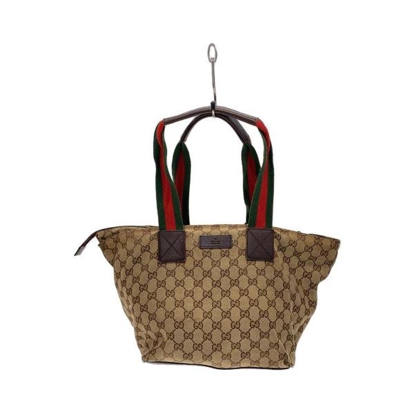 GUCCI◆トートバッグ_GGキャンバス/キャンバス/BRW