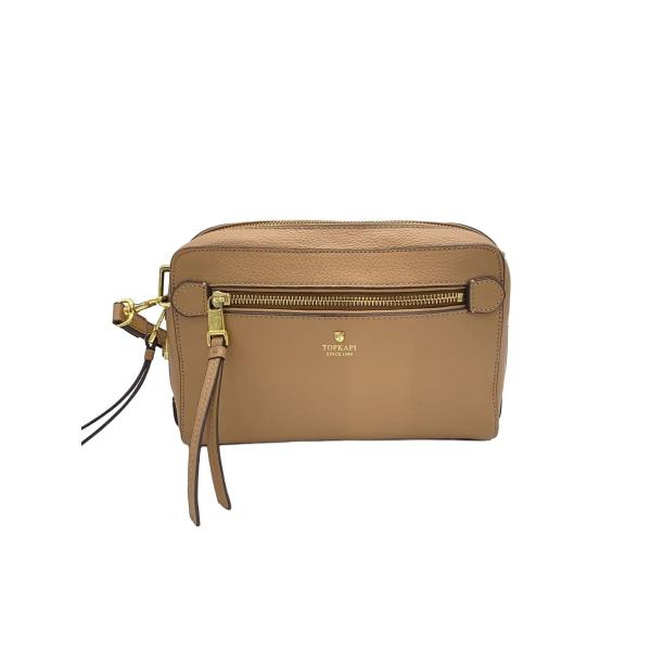 TOPKAPI◆ショルダーバッグ/レザー/BEG