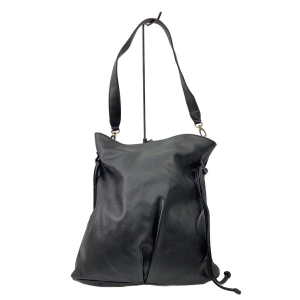 JEANASIS◆ショルダーバッグ/--/ブラック/無地/JS080617PD