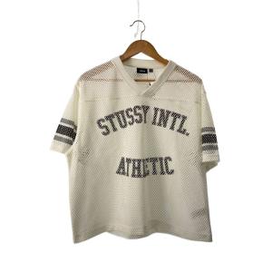 STUSSY◆ステューシー/Tシャツ/M/ポリエステル/ホワイト//