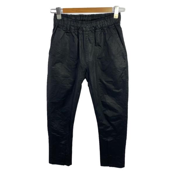 Laid Back◆クロップドパンツ/1/ポリエステル/BLK/無地