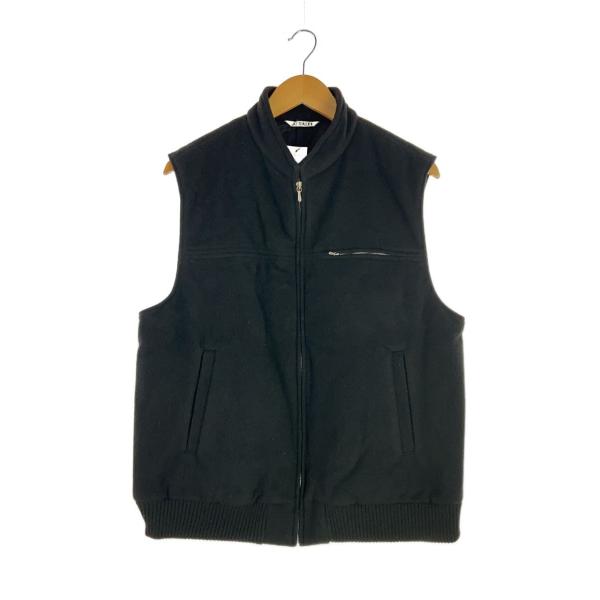 AURALEE◆ベスト/5/ウール/ブラック/A23AV02MC