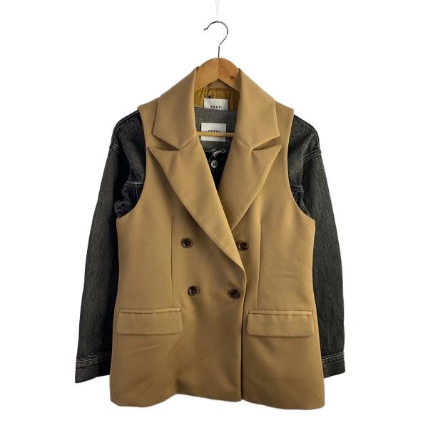 AMERI◆ミリタリージャケット/FREE/コットン/BLK/01010650230