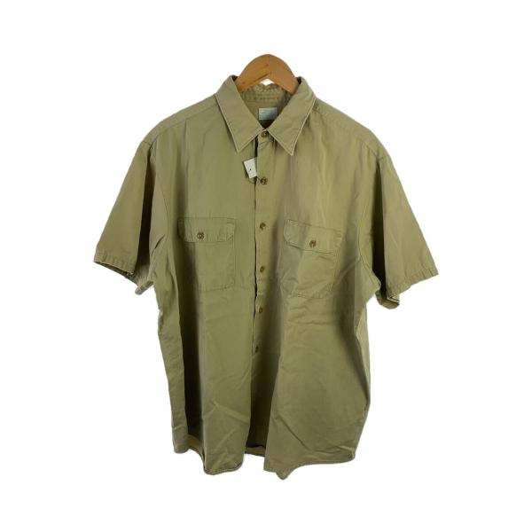 sears◆50s/アーミーツイル/半袖シャツ/--/コットン/KHK