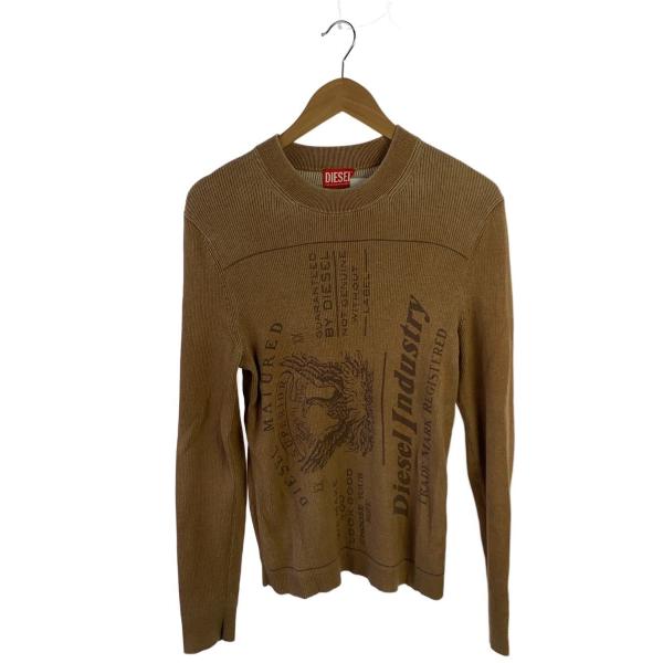 DIESEL◆ニット・セーター(薄手)/M/コットン/BRW/K-IOS