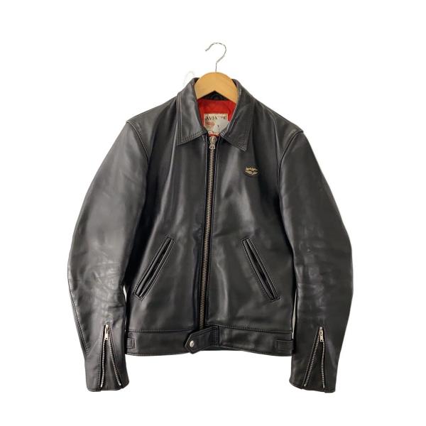 Lewis Leathers◆シングルライダースジャケット/34/レザー/BLK//
