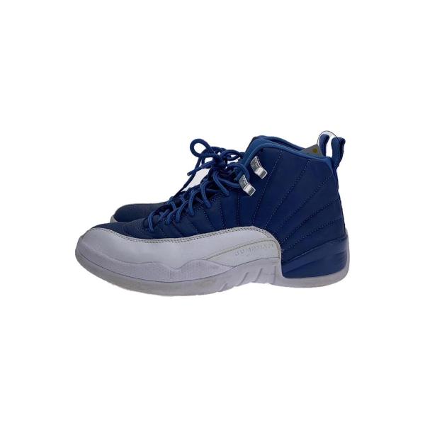 NIKE◆AIR JORDAN 12 RETRO_エアジョーダン12 レトロ/26cm/BLU/レザ...