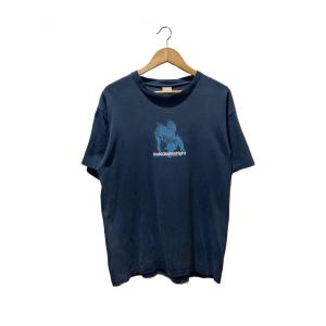 STUSSY◆90s/usa製/Tシャツ/L/コットン/BLK//