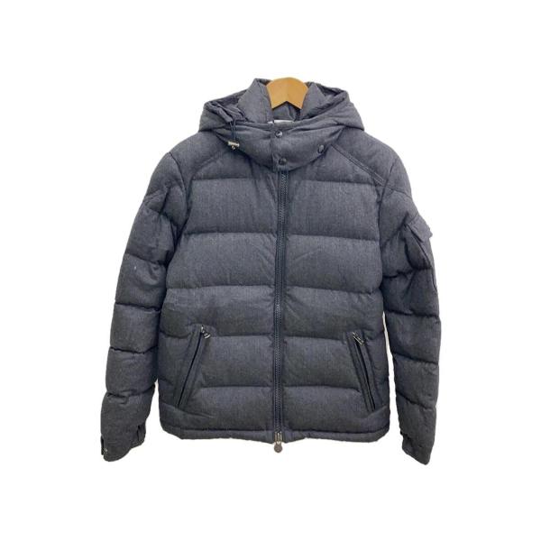 MONCLER◆MONTGENEVRE GIUBBOTTO ダウンジャケット/2/ウール/GRY//