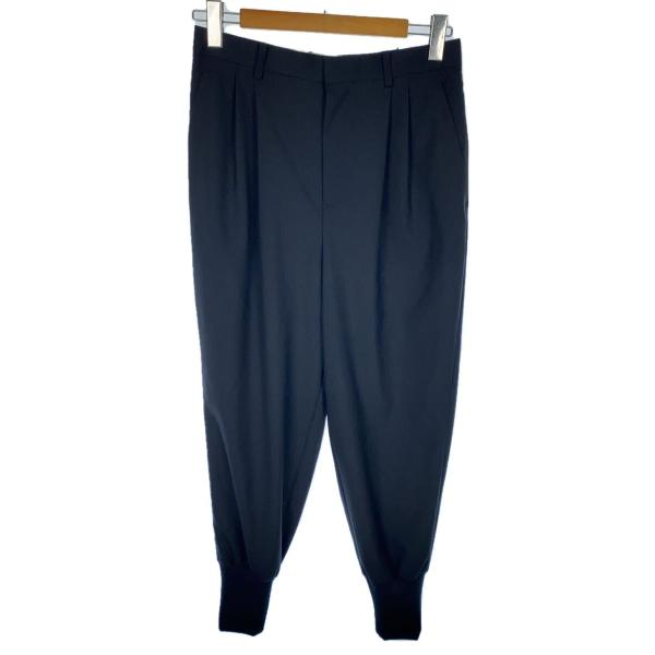 DIGAWEL◆2 Tuck tapered hem rib pants/1/ウール/BLK/無地/...