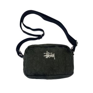 STUSSY◆CANVAS SIDE POUCH/コットン/BLK/134255