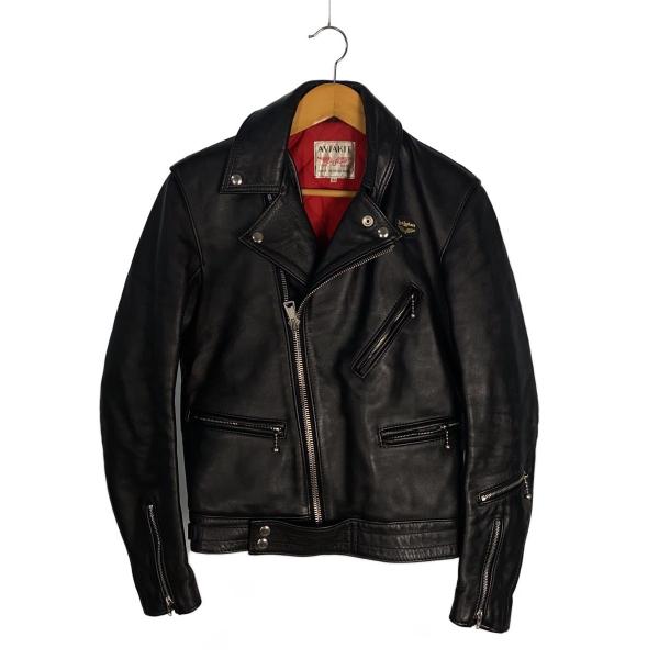Lewis Leathers◆CYCLON TIGHT FIT/ダブルライダースジャケット/34/デ...