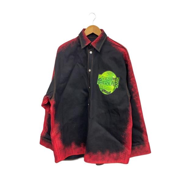 TENDER PERSON◆ジャケット/2/コットン/BLK/hb-to-4212