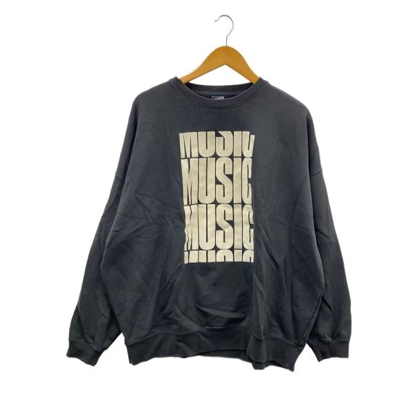 ISNESS MUSIC◆25AW/Delay sweat shirt/フロッキー/スウェット/on...
